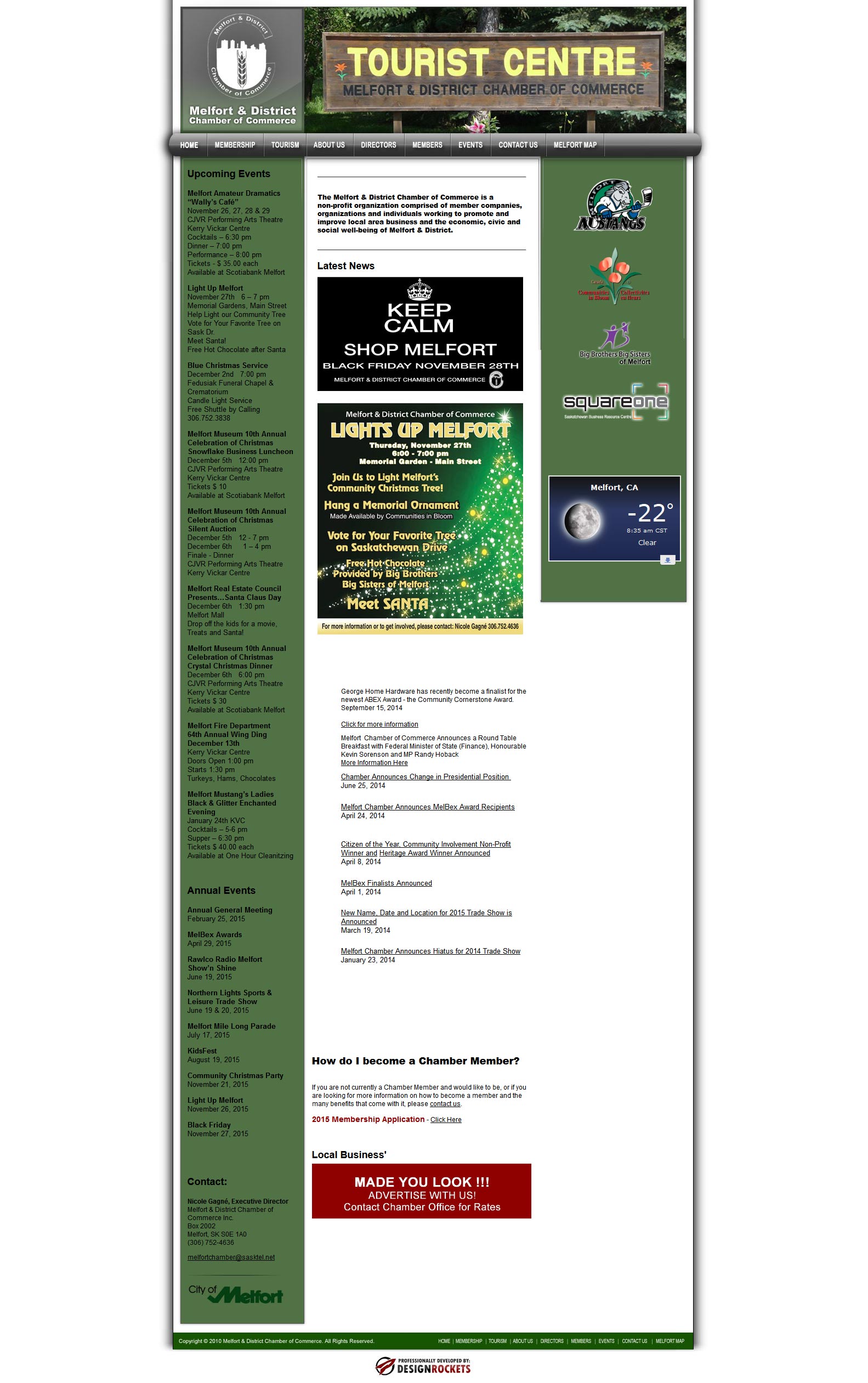 Melfort Chamber Of Commerce Design Rockets